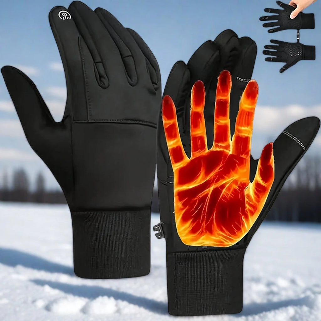 Winter Gloves for Men Women Anti-Slip Palm Warm Thermal Glove for Running Cycling Motorcycle Hiking Ski Driving Work